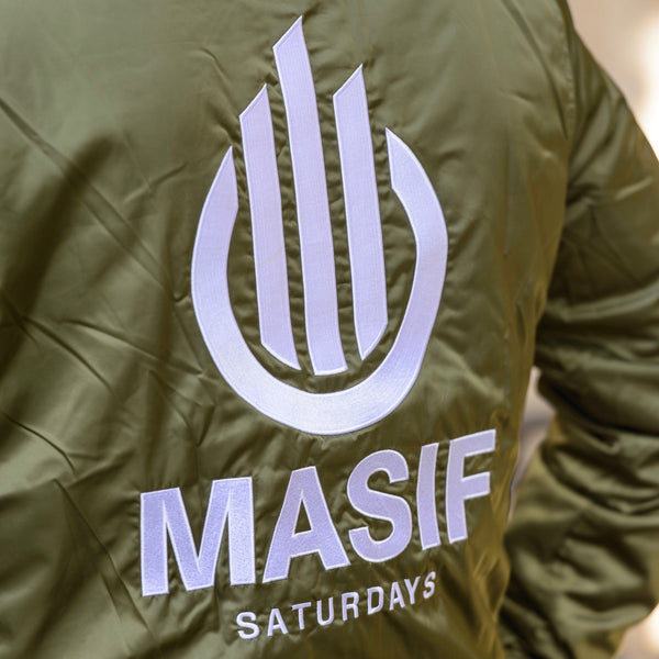 MA-1 Bomber jacket satin shell army green